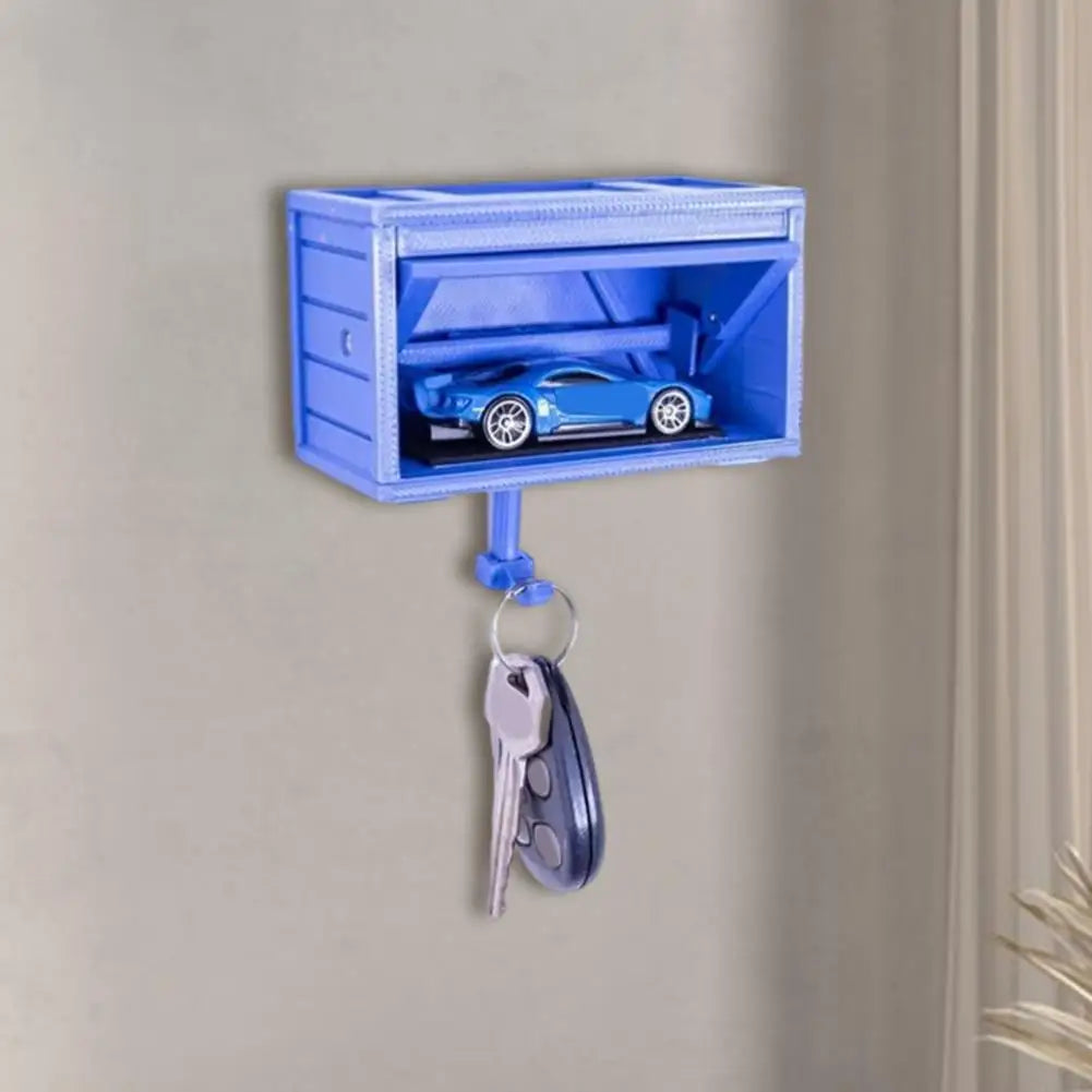 Key Holder Car Garage With Opening Door, Key Holder Storage Rack For Entryway