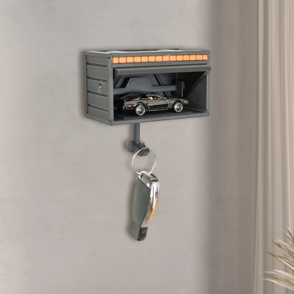 Key Holder Car Garage With Opening Door, Key Holder Storage Rack For Entryway