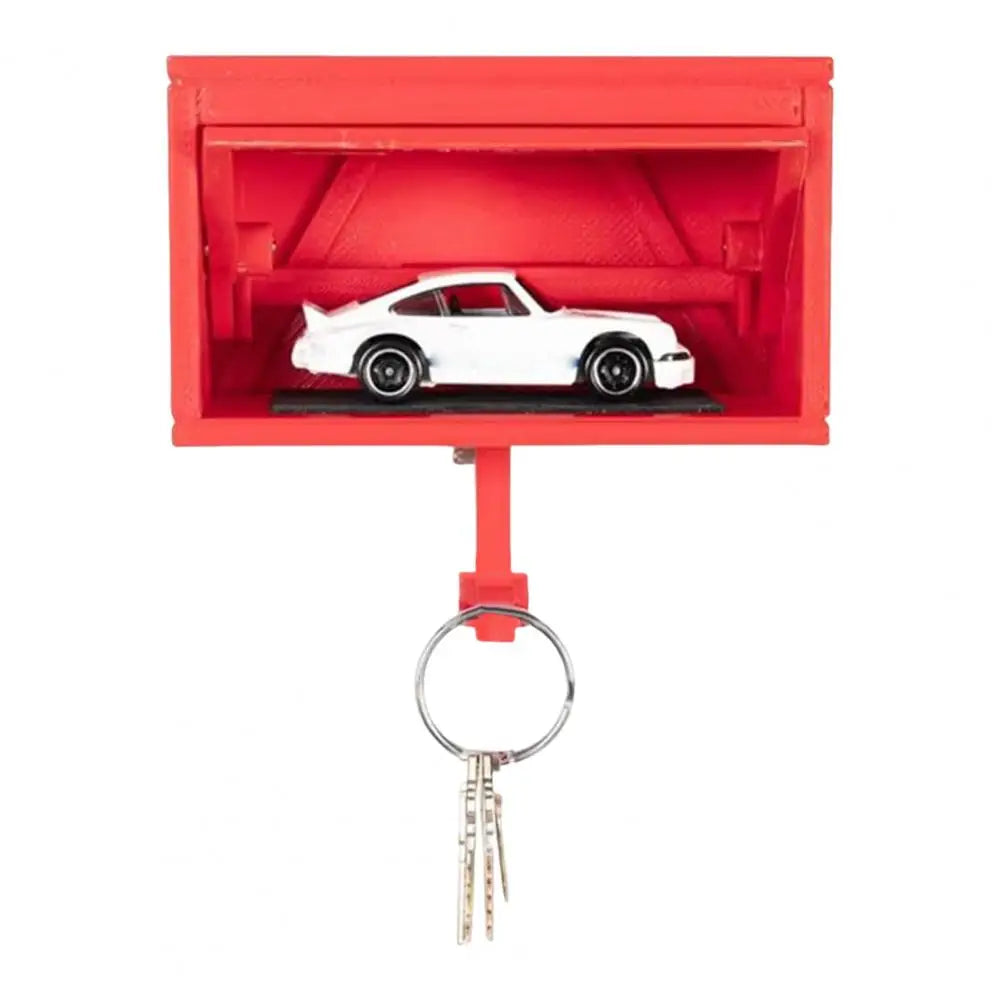 Key Holder Car Garage With Opening Door, Key Holder Storage Rack For Entryway