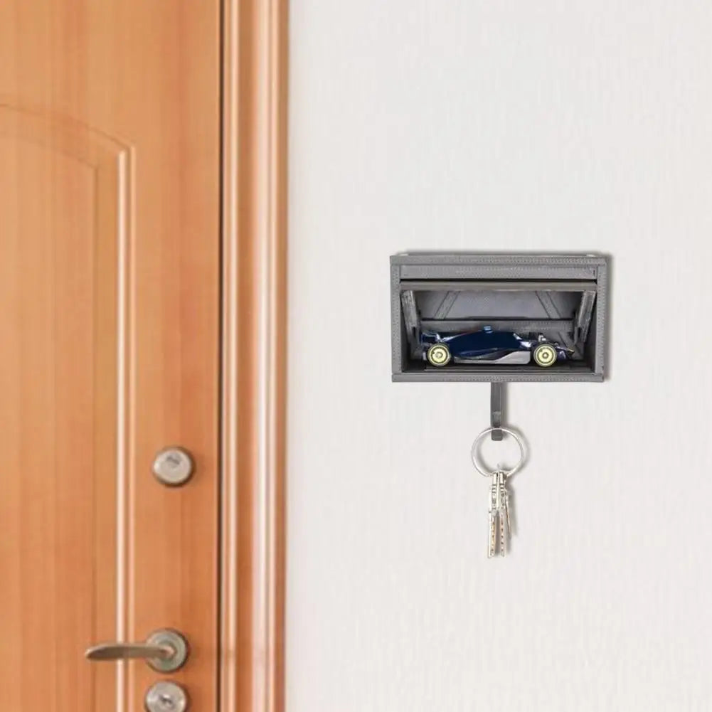 Key Holder Car Garage With Opening Door, Key Holder Storage Rack For Entryway